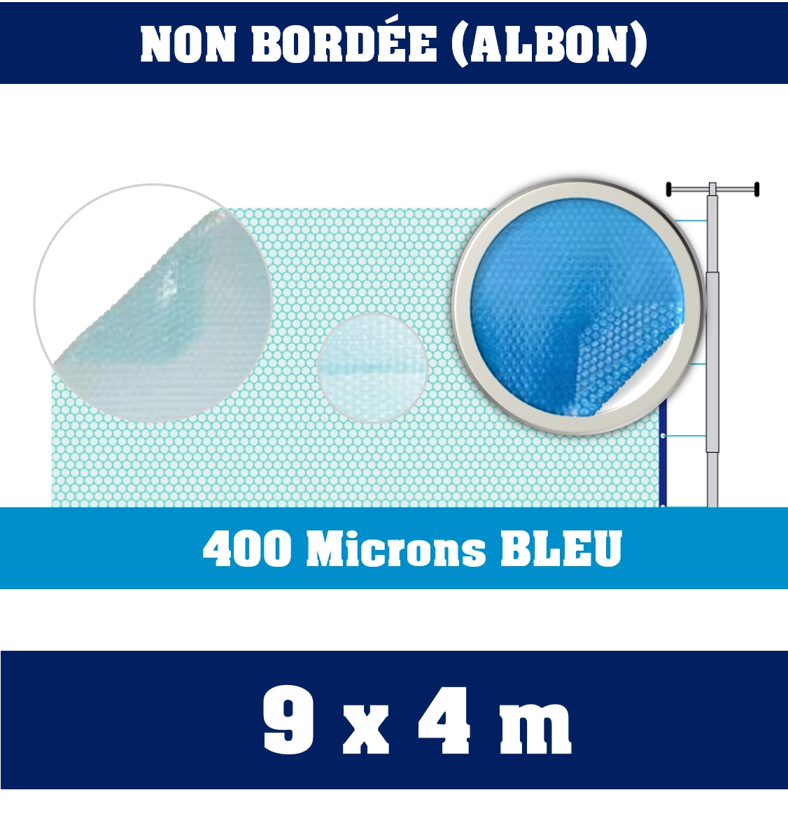Bâche à Bulles Prédecoupée 9 X 4 M 400 Microns 3 Bâche à Bulles Prédecoupée 9 X 4 M 400 Microns